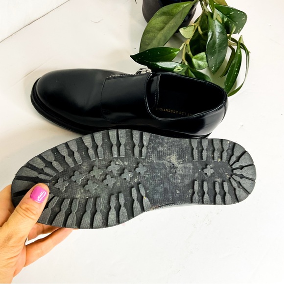 Want Les Essentiels Flats Black Leather Zip Loafers Portugal 7.5 - Picture 7 of 8